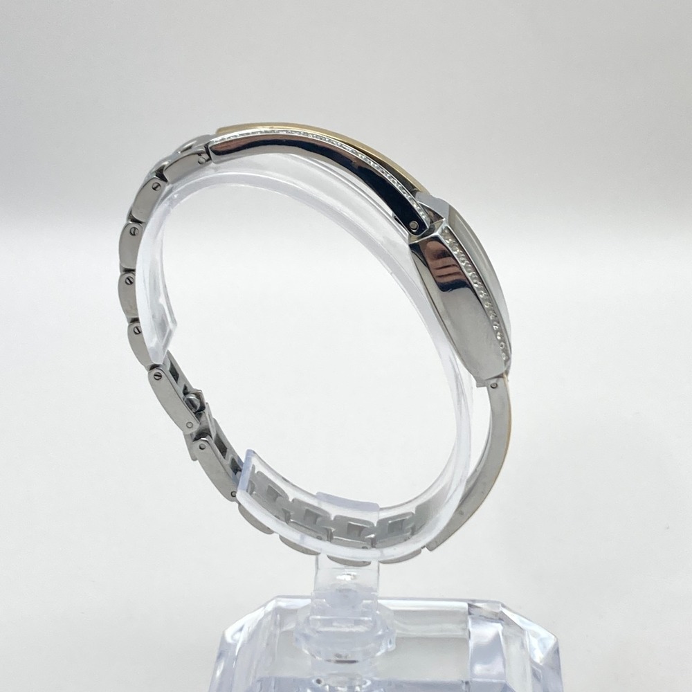 Armitron Now Women's Watch 19mm Gold Silver Two Tone Crystals New Battery 6.75" - Picture 8 of 15